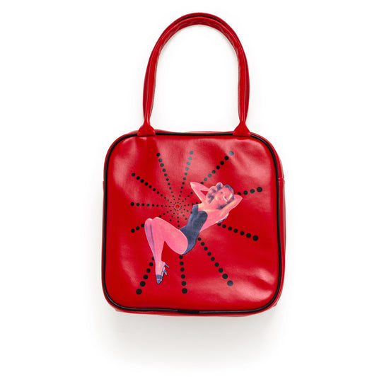 Red pin up girl purse