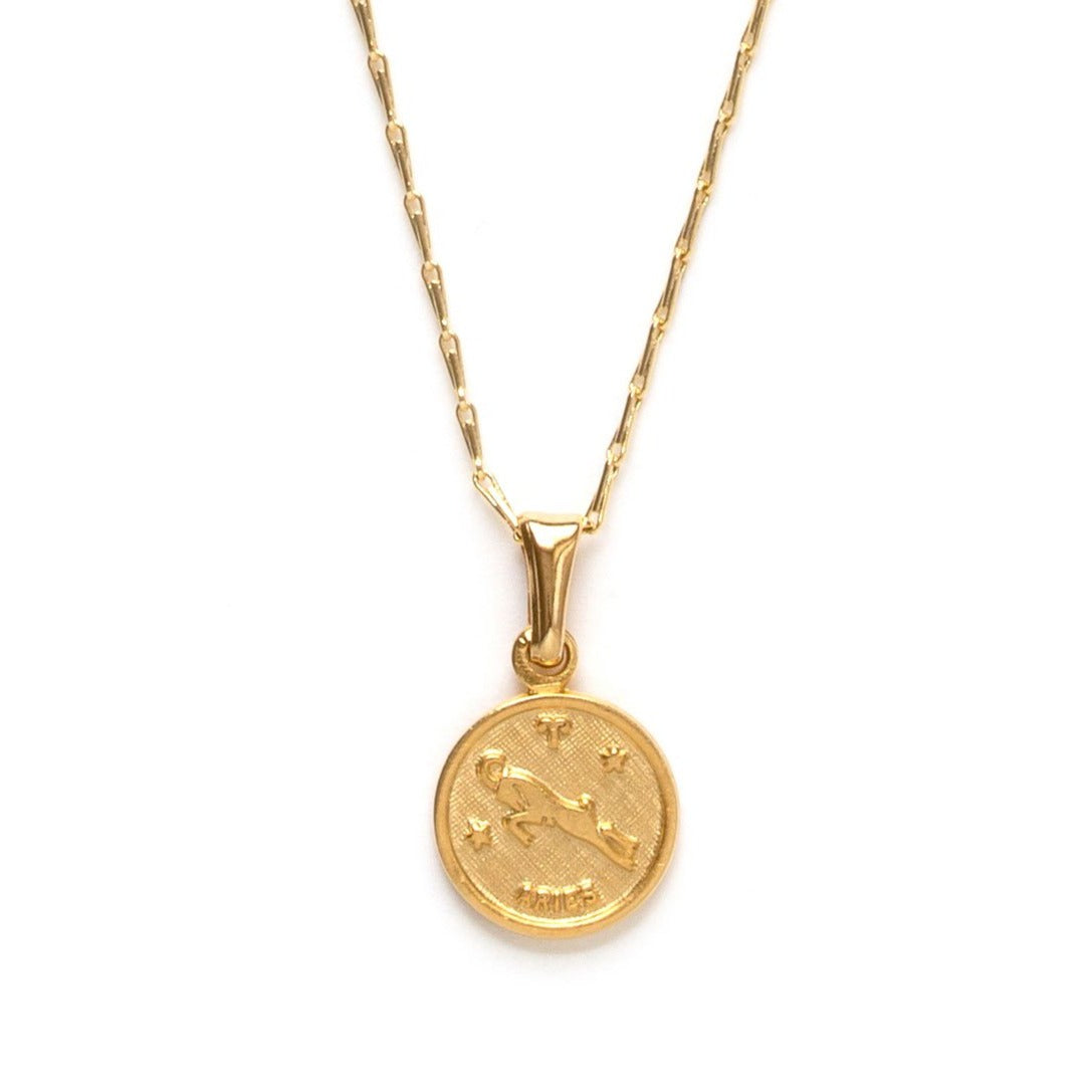 Tiny Zodiac Medallion – Aries,Taurus,Gemini